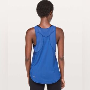 Lululemon Sculpt Tank II Size 6 Cyber Blue Athletic Running Yoga Hiking Trail